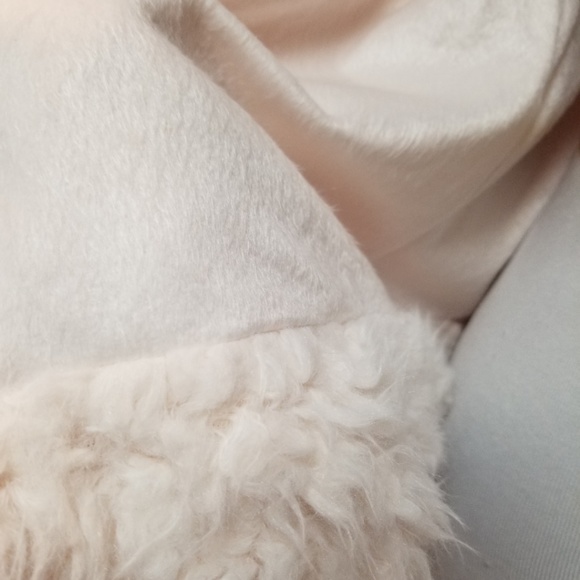 🆕️⬇️KENSIE Nude Faux-Fur Open Front Coat - Picture 6 of 8